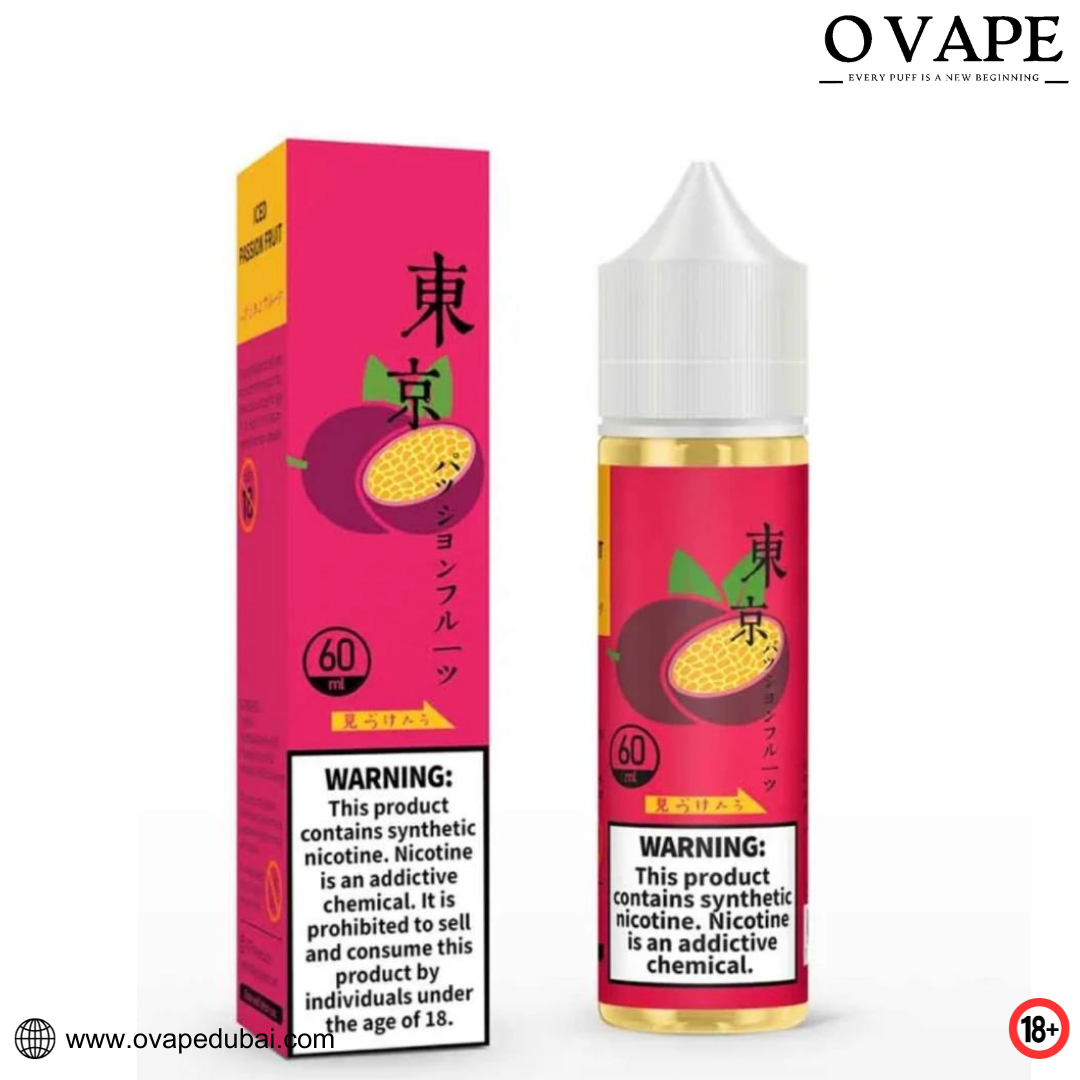 Tokyo E-Juice Zero Nicotine Iced Passion Fruit in Dubai, UAE