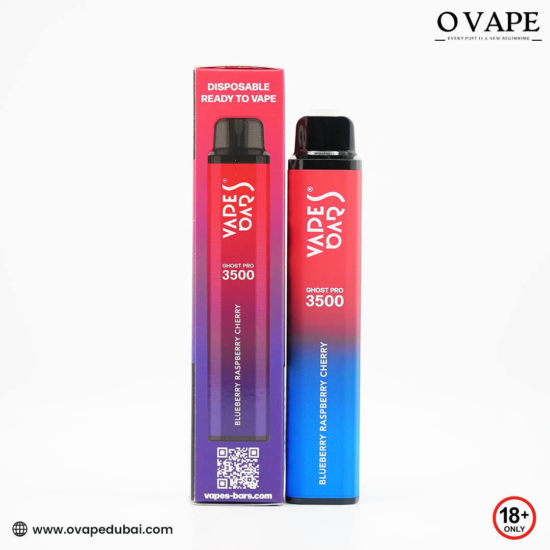Vapes Bars Disposable Ghost Pro 3500 – Bluebeery Raspberry Cherry in Dubai, UAE