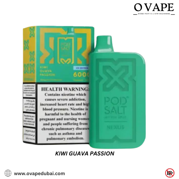 Kiwi Guava Passion Nexus 6000 Pod Salt in Dubai, UAE