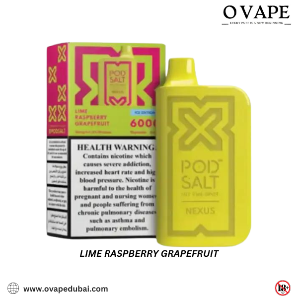 Lime Raspberry Grapefruit Nexus 6000 Pod Salt in Dubai, UAE