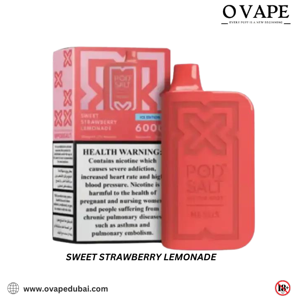Sweet Strawberry Lemonade Nexus 6000 Puffs Pod Salt in Dubai, UAE