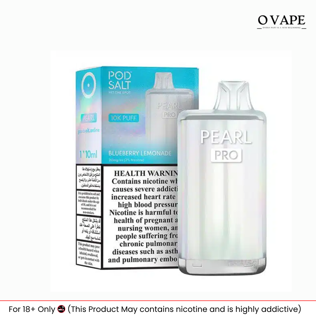 pod salt pearl pro 10000 puffs Blueberry Lemonade