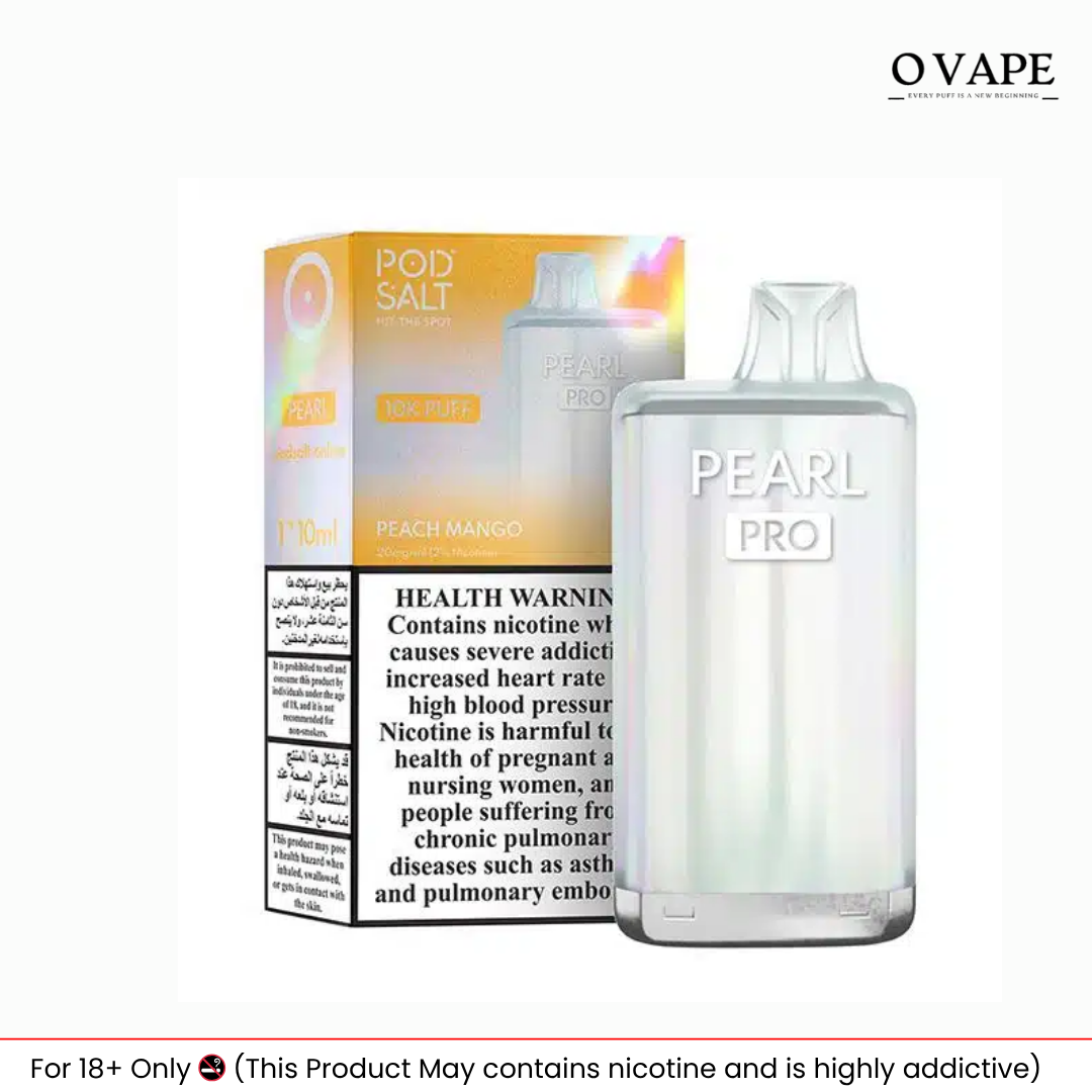 pod salt pearl pro 10000 puffs Peach Mango