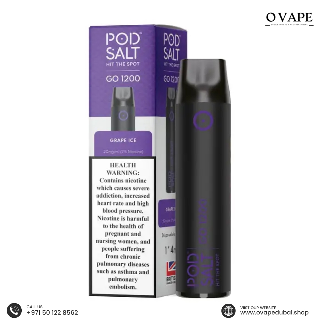 Pod Salt Go Grape Ice 1200 puffs 20mg